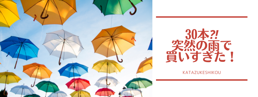 多すぎる傘30本！増やさない努力で家族3人11本に減らした工夫